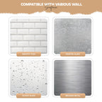 MIORAH 2 Pack Self Adhesive Bathroom Organizer – No Drill Wall Mounted Bathroom Shelves & Rack for Modern Space Saving Storage