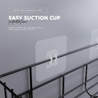 MIORAH 2 Pack Self Adhesive Bathroom Organizer – No Drill Wall Mounted Bathroom Shelves & Rack for Modern Space Saving Storage