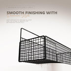 MIORAH 2 Pack Self Adhesive Bathroom Organizer – No Drill Wall Mounted Bathroom Shelves & Rack for Modern Space Saving Storage