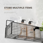 MIORAH 2 Pack Self Adhesive Bathroom Organizer – No Drill Wall Mounted Bathroom Shelves & Rack for Modern Space Saving Storage